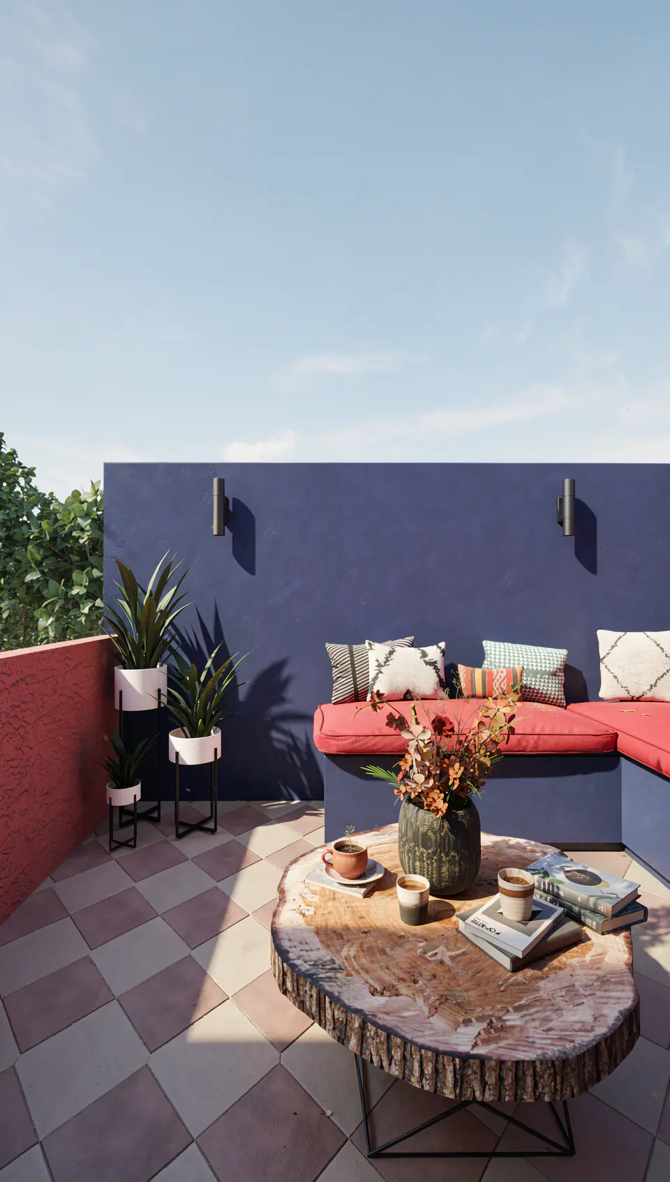 Render 3D 4 de 9 · Dúplex Mediterráneo, reforma integral en Villa Ballester, Buenos Aires