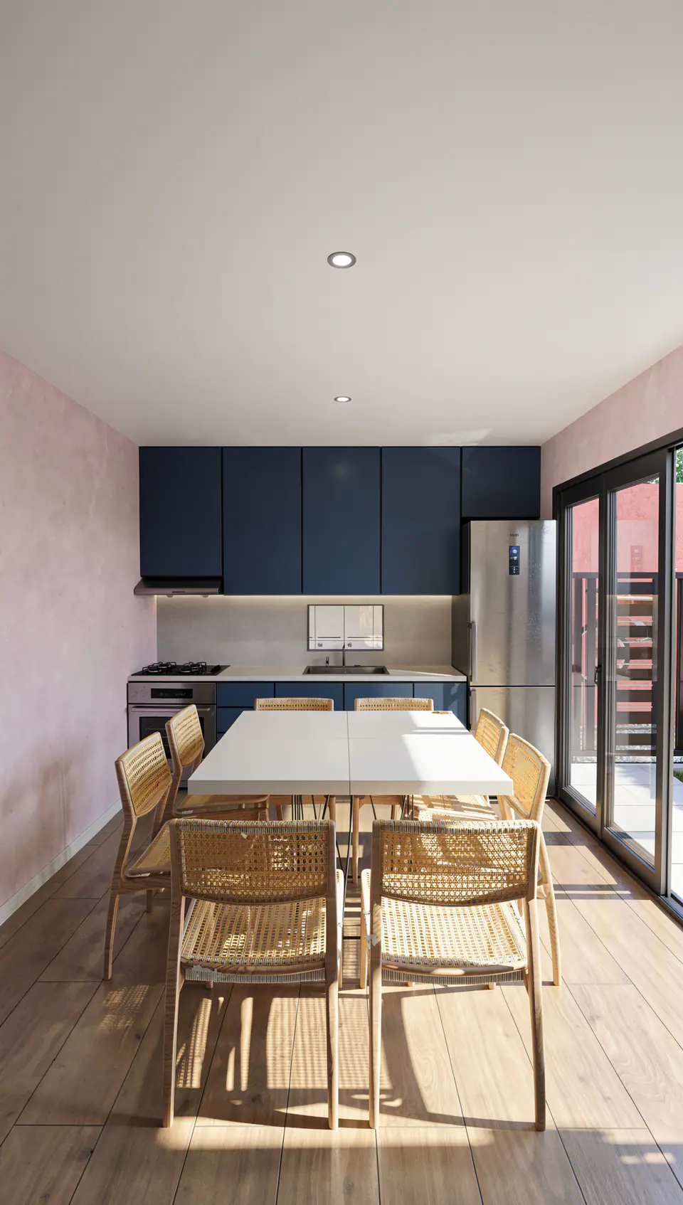 Render 3D 1 de 9 · Dúplex Mediterráneo, reforma integral en Villa Ballester, Buenos Aires
