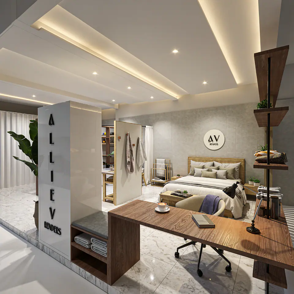 Render 3D 3 de 5 · Home Deco, showroom comercial en Buenos Aires