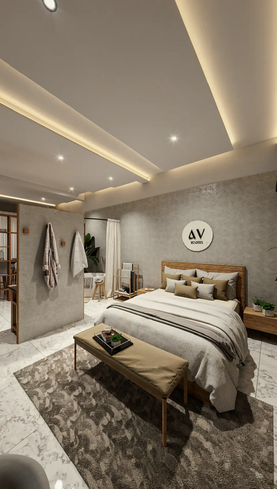 Render 3D 5 de 5 · Home Deco, showroom comercial en Buenos Aires