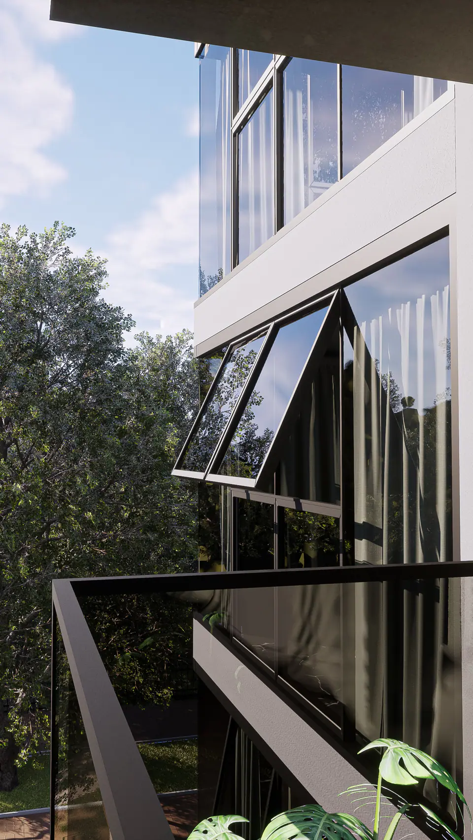 Render 3D 6 de 6 · Irlanda Green, edificio residencial en Plaza Irlanda, Caballito, CABA