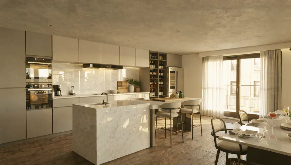 Render 3D 4 de 7 · Penthouse, penthouse en edificio en Buenos Aires